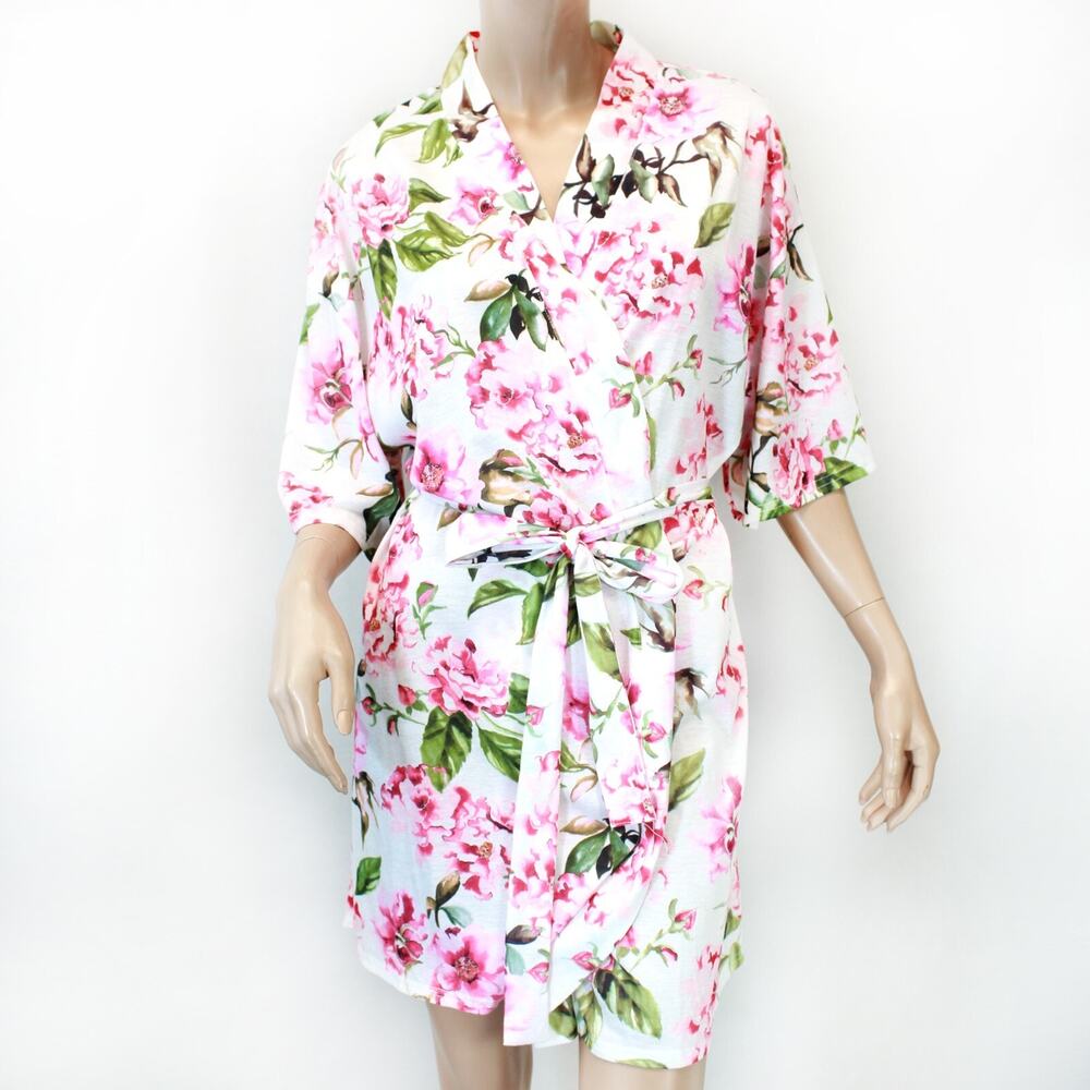 Show Me Your Mumu romantic retro floral print kimono robe wrap one size